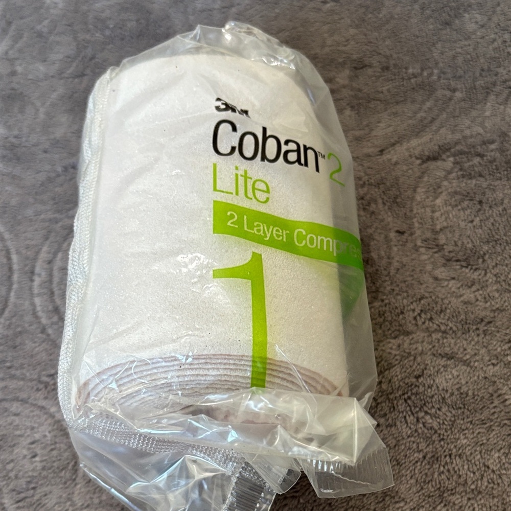 $5 when added to bundle of 3 3M Coban Lite 2 Layer Compression Bandage White